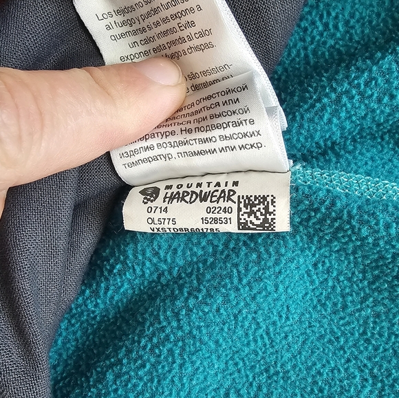 Mountain Hardwear Women’s Bright Green Full Zip Fleece Jacket Size Small - Picture 6 of 7